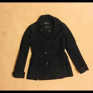 Black heavy Peacoat